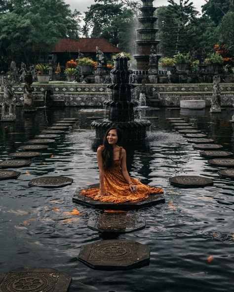 Bali Portrait Photography, Bali Photography Photo Ideas, Bali Photo Ideas Instagram, Sideman Bali, Bali Poses, Mount Agung, Bali Photography, Rainforest Shower, Bali Trip