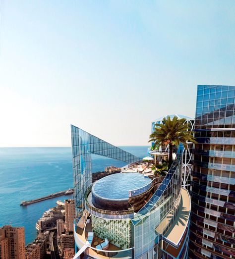 The world’s most expensive residential tower is in Monaco Hong Kong House, Monaco Home, One Hyde Park, Expensive Apartment, 432 Park Avenue, New York Penthouse, Residential Tower, Modern Properties, Rich And Famous