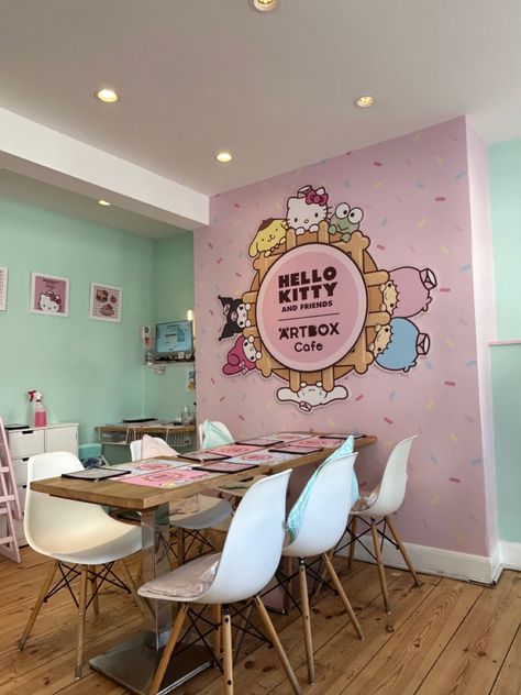 Artbox Cafe, Pompompurin Kuromi, Friends Cafe, Little Twin Stars, Box Art, Room Inspo, Brighton, Hello Kitty, Cafe