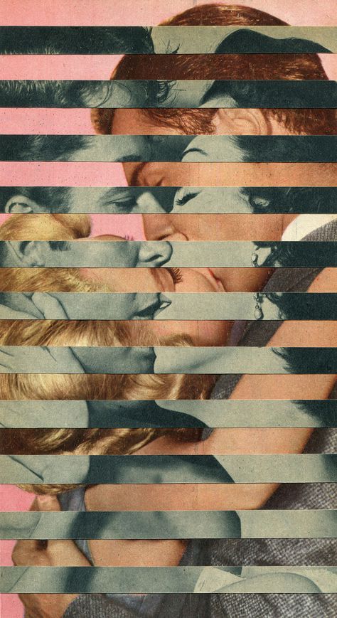 Sammy Slabbinck, Kollage Konst, Grafika Vintage, Surreal Collage, 카드 디자인, Collage Illustration, The Kiss, Vintage Magazines, Popular Culture