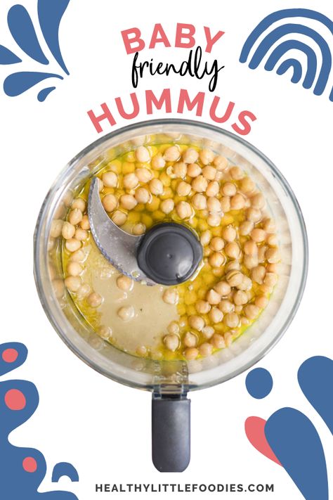 Blw Hummus, Baby Hummus Recipe, Hummus For Babies, Baby Hummus, Sesame Recipes, Chickpea Hummus, Eat More Vegetables, Baby Meals, Tahini Recipe