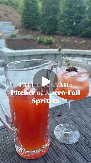 Cortney LaCorte on Instagram: "FALL COCKTAIL: Pitcher of Apero-Fall Spritzes 🍎 🍹 

INGREDIENTS:
1 cup Aperol
1 cup Apple cider
1 cup sparkling wine
1/2 cup sparkling water / club soda (I just top each glass with a bit) 
Garnish with fresh thyme, star anise and an apple slice!
*Makes 4 Cocktails* 

Cheers!

#fyp #fall #cocktail #happyhour #easyrecipe #fallvibes #aperol #aperolspritz #aperoltime #aperolspritztime #cider #applecider #cocktails #fallcocktails #recipe #cocktails #cocktailrecipes #happyhours" Cheese Gal, Apple Slice, Cocktail Pitcher, Batch Cocktails, Fall Cocktail, Creative Cocktail, Fancy Drinks, Fall Cocktails, Fall Drinks