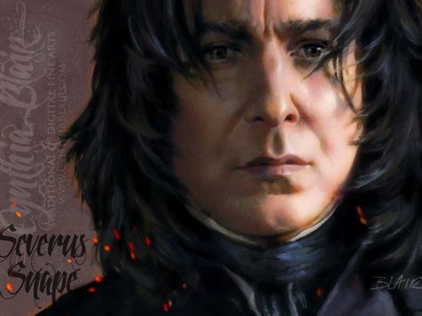 Severus Snape wallpaper by *Cynthia-Blair on deviantART Severus Snape Wallpaper, Snape Wallpaper, Severus Snape Art, Alan Rickman Snape, Severus Snape Fanart, Professor Severus Snape, Alan Rickman Severus Snape, Half Blood Prince, Harry Potter Stories