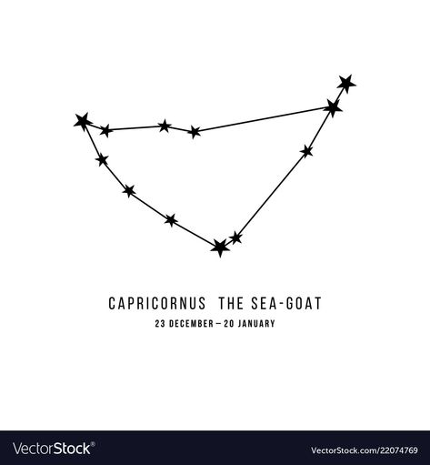 Capricornus Constellation Tattoo, Capricorn Star Constellation Tattoo Zodiac Signs, Capercorn Zodiac Tattoo, Capricorn Star Constellation Tattoo, Constellations Quotes, Capricornus Art, Capricorn Star Constellation, Capricornus Constellation, Capricorn Sign Tattoo