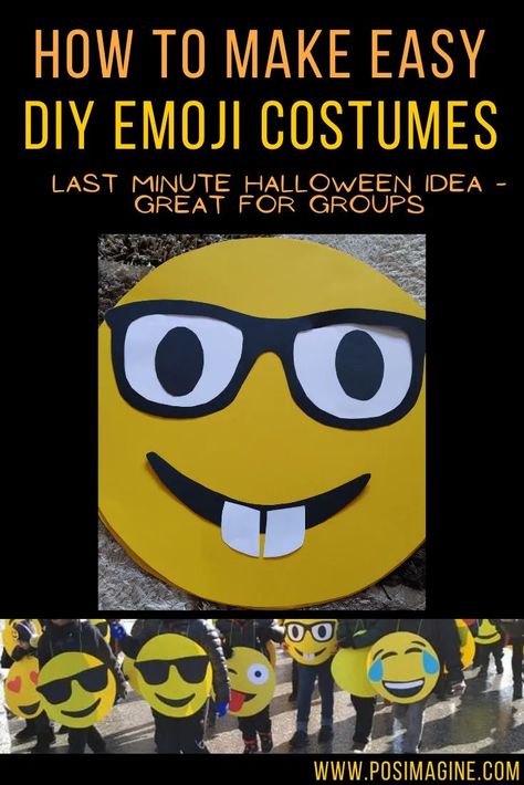 Emoji Costume Diy, Emoji Halloween Costume, Emoji Costume, Diy Halloween Games, Games Diy, Masks Diy, Halloween Recipe, Diy Halloween Projects, Crafts Halloween