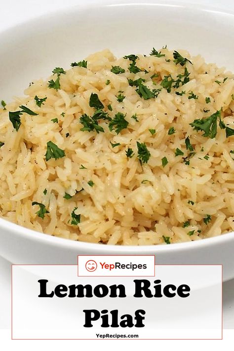 Citrus Rice Pilaf, Lemon Jasmine Rice, Jasmine Rice Seasoning, Lemon Rice Pilaf Recipe, Jasmine Rice Pilaf, Seasoned Jasmine Rice Recipes, Seasoned Jasmine Rice, Lemon Garlic Rice, Lemon Rice Pilaf