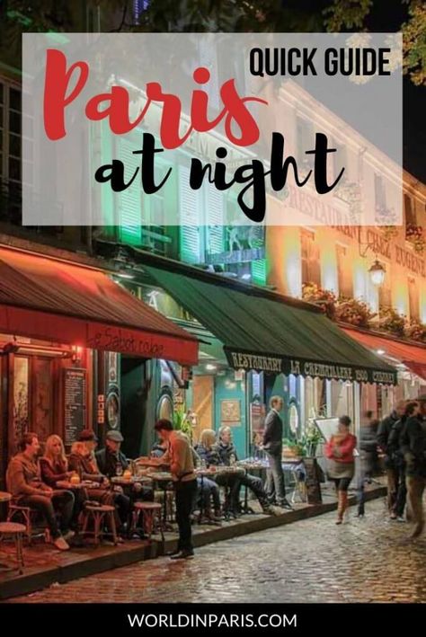 Paris Nightlife, What To Do In Paris, Night World, Paris Bucket List, Paris Things To Do, Paris Activities, France Itinerary, Things To Do In Paris, Paris Itinerary