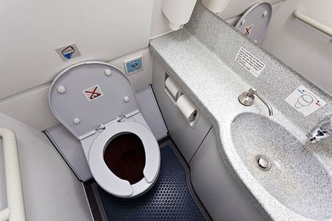 Where Does Poop Go on a Plane? Airplane Bathroom, Toilet Designs, New Mexico State University, Travel Plane, Bathroom Hacks, Travel Packing Tips, Fun Trivia, Cork Ireland, Toilet Design