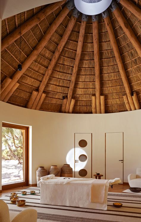 African House, Inclusive Design, Thatched Roof, Natural Wellness, Luxury Resort, Elle Decor, Mozambique, Luxury Hotel, Bungalow