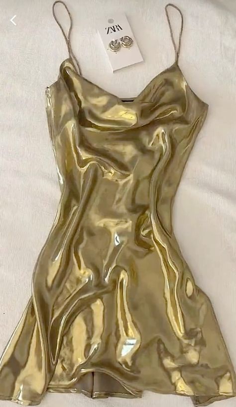 Shimmery Dress, Fest Outfits, Golden Birthday, Party Fits, Mode Inspo, Glam Dresses, Hoco Dresses, Gold Dress, Fame Dr