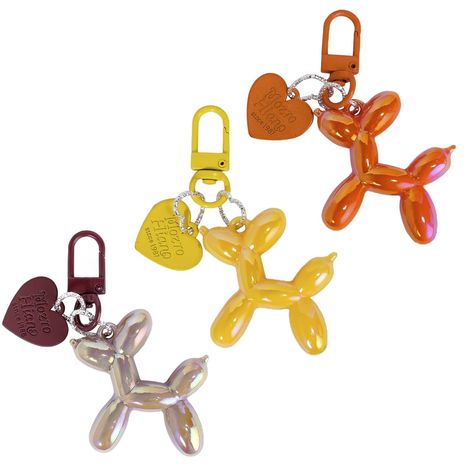 PRICES MAY VARY. 【High Quality Material】: Made of high quality acrylic material, with alloy swivel keychain and heart pendant, not easily deformed or broken. 【Unique Balloon Dog Design】: Cute jelly balloon dog design and and bright color style, adding a stylish and elegant charm to you. 【Creative Gifts】: Fashion cute balloon dog shape keychain is a great gift for birthday, Christmas, Valentine's Day, Thanksgiving, etc. 【Wide Applications】: as a car key charms purse pendant, handbag decoration, p Bright Colors Fashion, Cute Keychains, Cartoon Keychain, Key Charms, Balloon Dog, Pendant For Women, Dog Cute, Car Keys, Acrylic Material