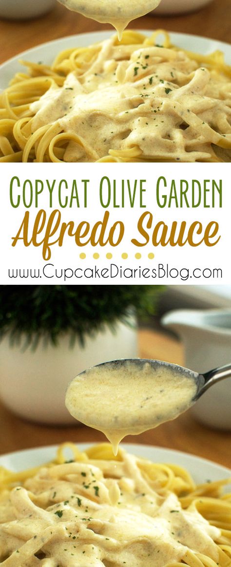 Copycat Olive Garden Alfredo Sauce Copycat Olive Garden Alfredo Sauce, Copycat Olive Garden Alfredo, Olive Garden Alfredo, Olive Garden Alfredo Sauce, Copycat Olive Garden, Makanan Italia, Olive Garden Recipes, Resep Pasta, Alfredo Sauce Recipe