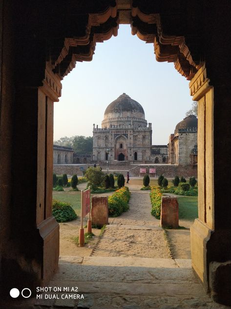 Travel, Photography, Garden Lodhi Garden Photography, Sher Shah Suri, Lodi Garden, Delhi Pics, Grand Trunk Road, Lodhi Garden, Different Kinds Of Flowers, Landscaped Garden, Indian Temple Architecture