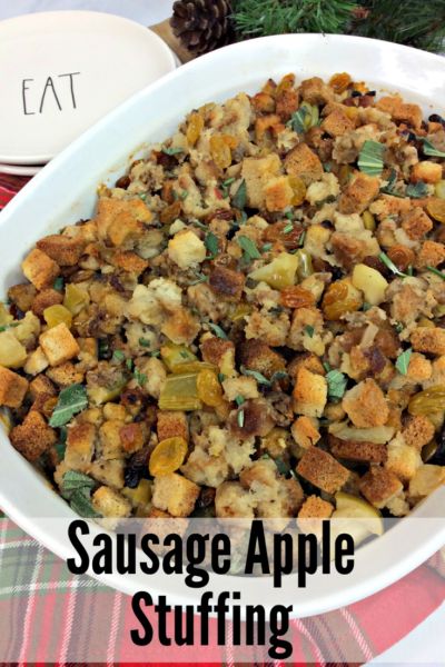 Sausage Stuffing Thanksgiving, Apple Sausage Stuffing, Homemade Stuffing Recipes, Apple Stuffing, Sausage Stuffing Recipe, Sage Stuffing, Homemade Stuffing, Stuffing Recipes For Thanksgiving, Sausage Stuffing