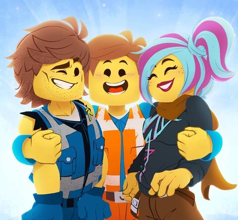 Ronan Roie on Instagram: “I've always wanted to draw something like this for quite a while with this awesome trio 💞 They need to be a legit team! 😃 #lego…” Movie Fanart, Lego Movie 2, Animated Cartoon Characters, Lego Movie, Lego Batman, Lego Art, Draw Something, Cute Toys, Cartoon Style