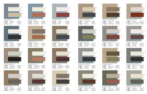 Sherwin Williams Exterior Paint Colors, Exterior Paint Color Schemes, Exterior Paint Color Combinations, Exterior Color Combinations, Exterior Paint Schemes, Houses Modern, Dope Pics, Exterior Color Palette, Acrylic Products