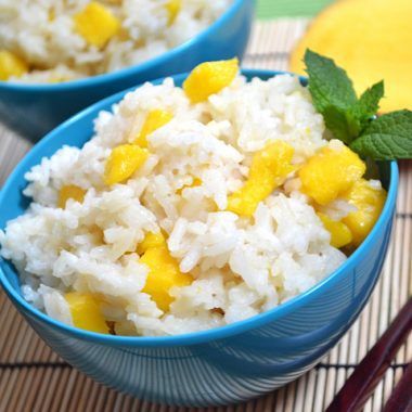 Coconut Jasmine Rice, Rice With Mango, Jasmine Rice Recipes, Budget Bytes, Cooking Thermometer, Harvest Recipes, Rice Ingredients, Mango Coconut, Coconut Rice