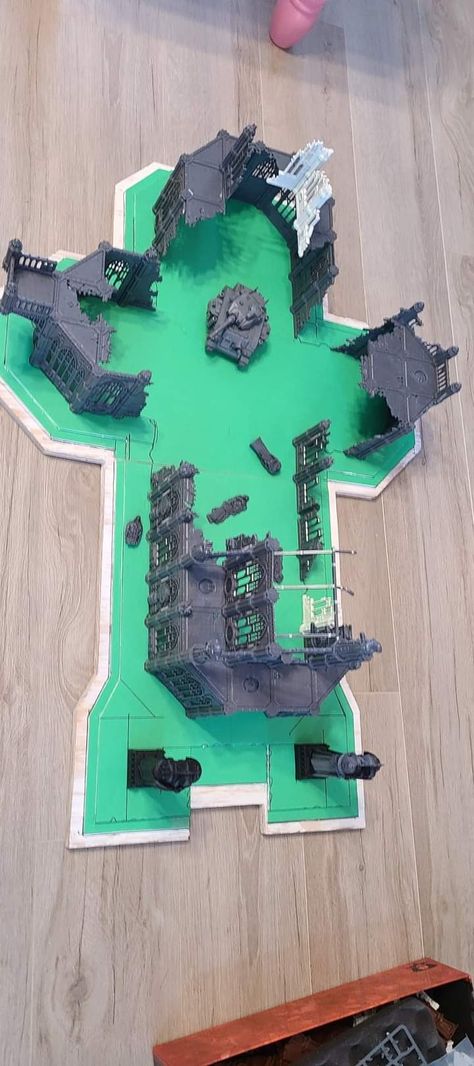 Warhammer Cathedral, Warhammer 40k Scenery, Warhammer 40k Buildings, Dnd Diorama, Sector Imperialis, Zone Mortalis, 40k Scenery, Warhammer Scenery, Wargames Terrain