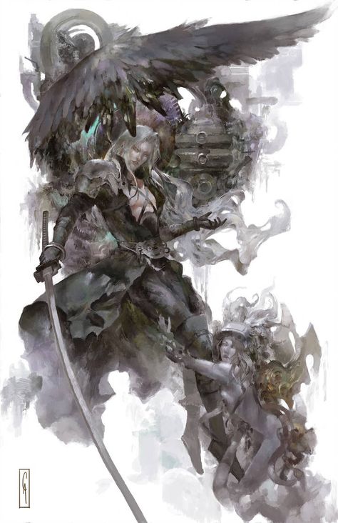 Christian Angel, Final Fantasy Sephiroth, Final Fantasy Cloud, Final Fantasy Collection, Final Fantasy Artwork, Final Fantasy Vii Remake, Final Fantasy X, Final Fantasy Art, Square Enix