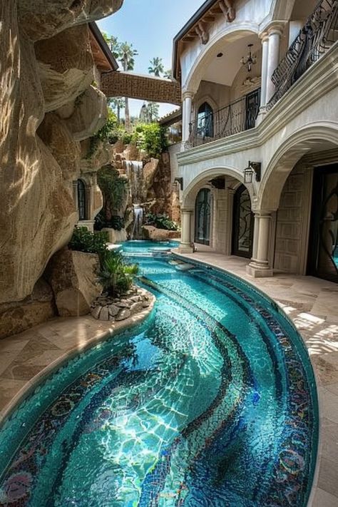 Mermaid Mansion, Breakup Messages, Thora Birch, Dream Backyard Pool, Amazing Bedroom Designs, Spring Break Nails, Outdoor Pool Area, Dream Bedroom Inspiration, Dream Life House