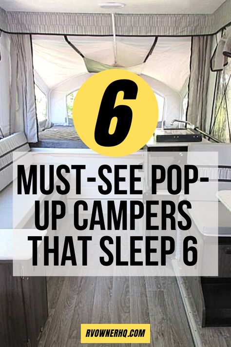 In this blog post, we’ll be taking a look at six-person pop-ups, by highlighting some of the best pop-up campers that can sleep six. By looking at the specs, different features, and sleeping arrangements of each pop-up camper. Plus, we’ll also be answering some of the most common questions around sleeping capacity and pop-ups. New Pop Up Campers, Small Pop Up Campers, Best Pop Up Campers, Pop Up Campers, Popup Camper, Pop Up Camper, Pop Ups, Common Questions, Pop Out