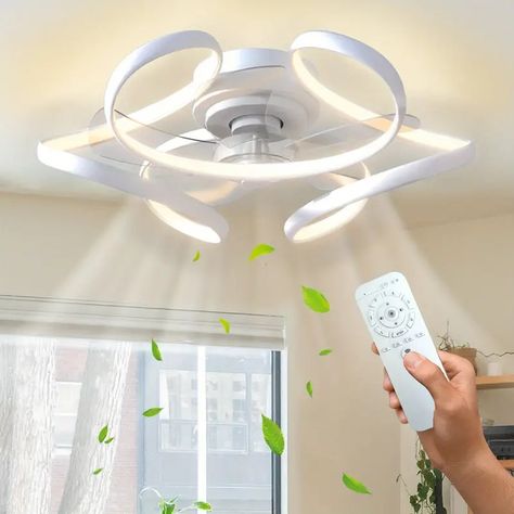 Ceiling Fan Light Remote Low Profile Ceiling Fan 6 Speeds 3 - Temu Flush Mount Ceiling Fans, Unique Ceiling Fans, Low Profile Ceiling Fan, Bladeless Ceiling Fan, Geometric Living Room, Black Toilet, White Ceiling Fan, Flush Mount Ceiling Fan, Fan With Light