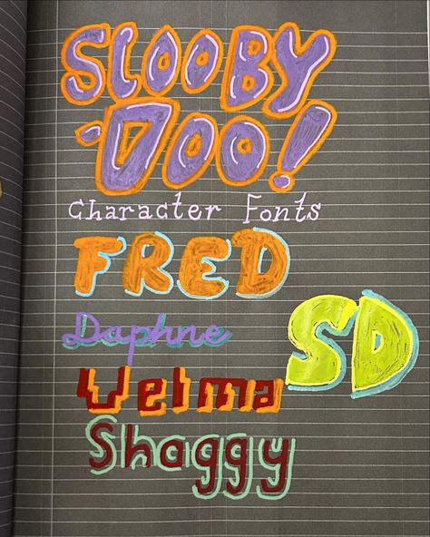 Hand lettering Scooby Doo Character Fonts 🐾🐕💜💚 #scoobydoo Scooby Doo Font, Scooby Doo Letters, April 6, Scooby Doo, Hand Lettering, Paint, On Instagram, Quick Saves, Instagram