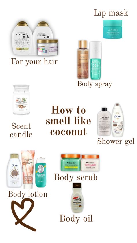 #coconut #coconutgirlaesthetic #coconutgirlsummer #coconutgirlfit #coconutproducts #products #wishlist #photooftheday #aesthetic Beach Skincare, Aesthetic Shuffles, Bath N Body Works, French Tip Acrylic Nails, Shower Skin Care, Bath And Body Care, Coconut Girl, Shower Routine, Body Skin Care Routine