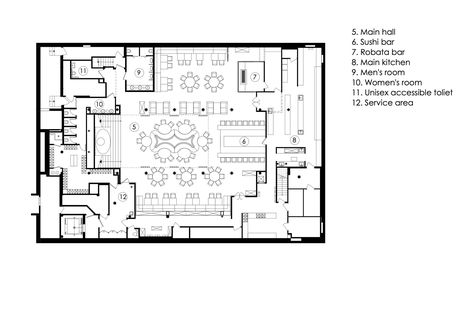 Gallery of Buddha-Bar New York / YOD Group - 24 Night Club Layout, Fine Dining Restaurant Floor Plan, Restaurant Layout Design Floor Plans, Restaurant Layout Plan, Restaurant Floor Plan, Restaurant Music, Resto Bar, Restaurant Layout, Buddha Bar