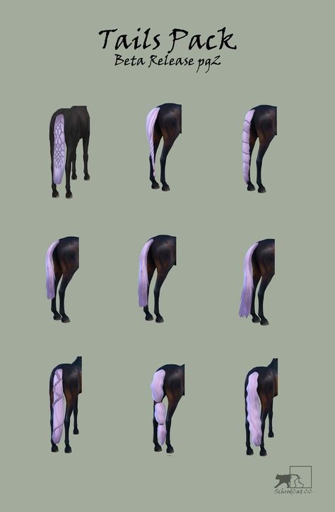 [Download-Beta Release] Tails Big Pack | Patreon Sims 4 Horse Mane Cc, Sims 4 Cc Animals, Sims 4 Horse Cc, Sims 4 Pets Mod, Vampire Empire, Deco Sims, Mods Ts4, Sims Pets, Dragon Age Characters