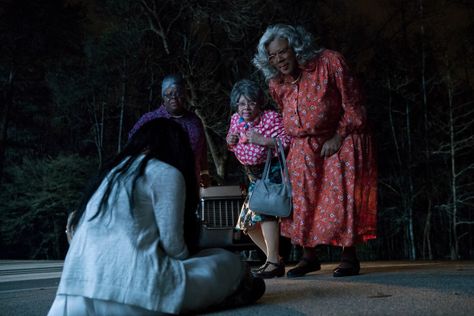 Boo 2 A Madea Halloween Madea Christmas, Madea Movies, Loretta Devine, Kimberly Elise, Madea Halloween, Halloween Prizes, Dearra Taylor, The Cable Guy, Mommy Dearest