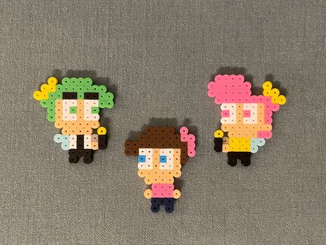 Fairly Odd Parents, Odd Parents, Hama Beads, Perler Beads, Pixel Art, Parenting, Beads, Art