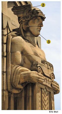 The Guardians of Traffic | Article Archives | Cleveland Magazine - Your guide to the best of Cleveland Guardians Of Transportation Cleveland, Cleveland Architecture, Hay Rack, Cleveland Art, Art Deco Statue, Art Deco Decor, Art Deco Sculpture, Covered Wagon, Art Deco Buildings