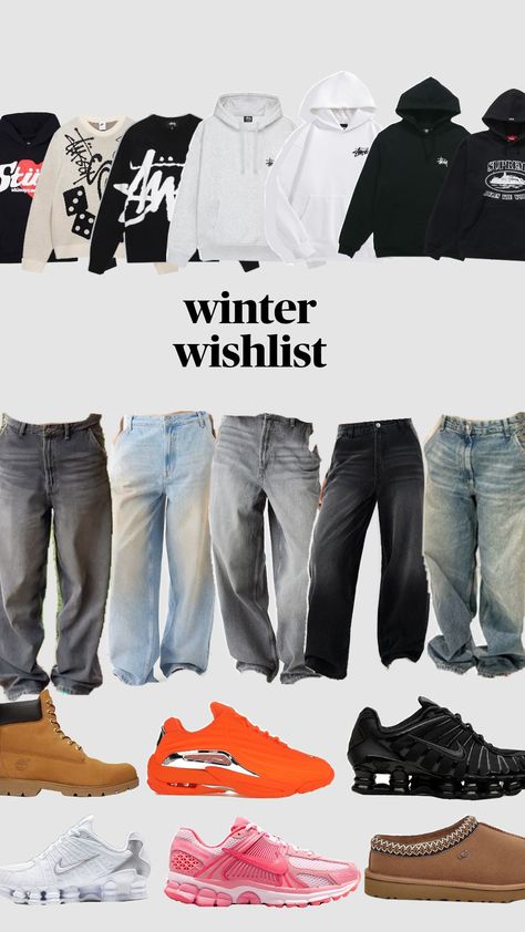 #nocta #shox #timberland #wishlist #skater #bershka #baggy #helena #vomero #ugg #stussy #winter #outfit #hiver #tenue #pull #jean #corteiz Bershka Jeans, Baggy Style, Winter Outfit, Winter Outfits, Street Wear