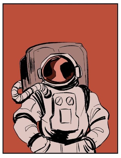 Astronaut Fanart, Among Us Fanart, Astronaut Drawing, Astronaut Art, Wow Art, Sketchbook Art Inspiration, Art Inspiration Drawing, Funky Art, Among Us