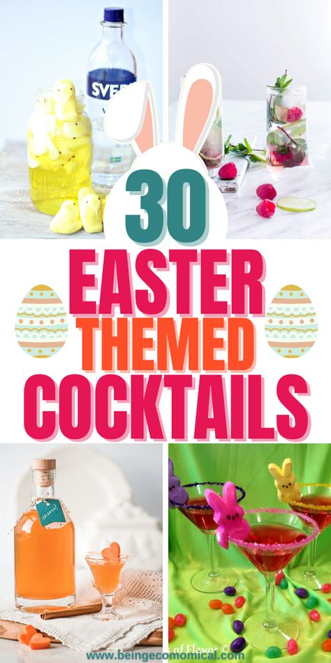 Festive Easter Cocktails, Easter Mixed Drinks, Easter Themed Cocktails, Easter Themed Drinks, Easter Drinks Alcohol, Easter Shots Alcohol, Easter Punch Alcohol, Easter Coffee Drinks, Easter Cocktails Recipes