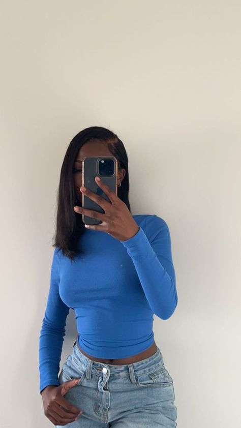 #follow #fashionable #fashionista #fashion #stylish #style #outfits #ootd #blogging #blogger #blog #clothing #clothes Fitted Long Sleeve Shirt Outfits, Simple Outfits Black Women, Outfits Stylish, Mode Zara, Cute Everyday Outfits, Baddie Outfits Casual, Cute Simple Outfits, Teenage Fashion Outfits