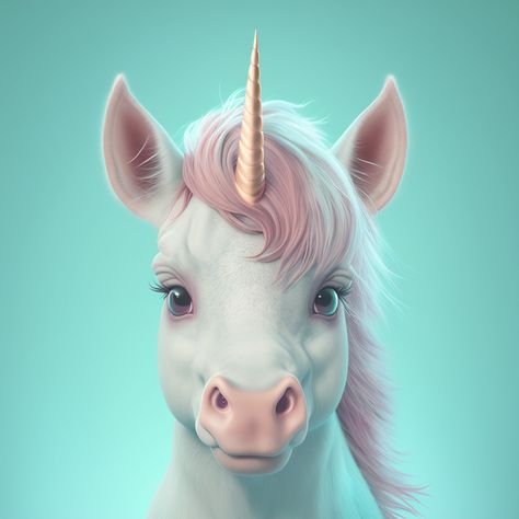 baby unicorn, bright colours, cute, shimmery, portrait, 8K resolution, high definition, cartoon, illustration Baby Unicorn, Cute Animal Drawings, Bright Colours, Cartoon Illustration, Girl Face, Portrait Drawing, Animal Drawings, High Definition, Cute Animals