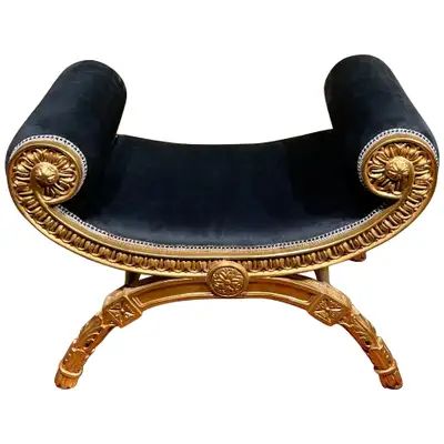 Stone and Brass French Style Console For Sale at 1stDibs 1stdibs Furniture, Chinese Bench, Neoclassical Furniture, Versace Design, Seating Benches, French Bench, Painted Benches, Bathroom Details, Classy Furniture