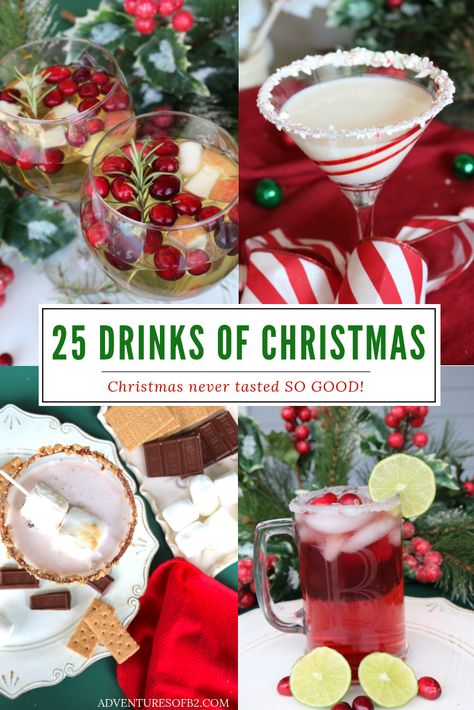 Fun Holiday Alcoholic Drinks, Cute Holiday Drink Ideas, Christmas Day Drinks Holiday Cocktails, Holiday Drinks Prosecco, Christmas Day Cocktails, Christmas Long Island Drink, Coctails Recipes Alcohol Holiday Drinks, Glitter Christmas Drinks, Holiday Mixed Drinks Alcohol