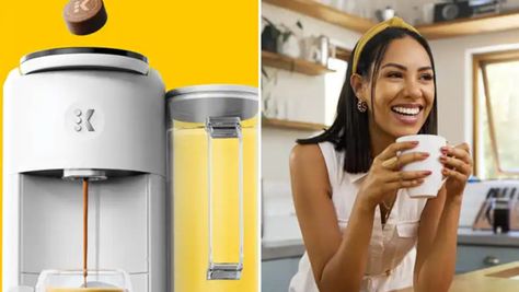 Keurig makes 'game-changing' switch and CEO promises it will 'redefine how consumers will brew coffee' | The US Sun Drink Names, Espresso Shot, Premium Coffee, Brew Coffee, Cold Coffee, Coffee Packaging, K Cups, Dr Pepper, Taco Bell