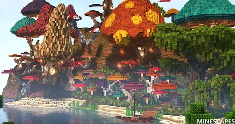 Giant Mushroom Forest Project Lead: Theoreticalmegan Minecraft Giant Mushroom, Giant Mushroom Forest, Forest Project, Giant Mushroom, Mushroom Forest, Minecraft Ideas, Minecraft, Stuffed Mushrooms, Forest