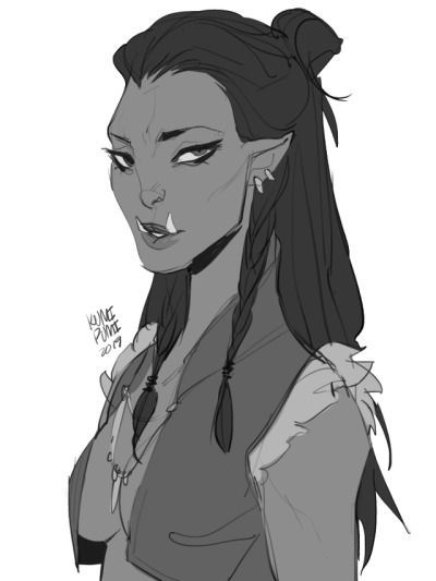 Female Orc, Half Orc, Fantasy Races, Dungeons And Dragons Characters, Dnd Art, High Fantasy, Fantasy Rpg, Fantasy Inspiration, Gremlins