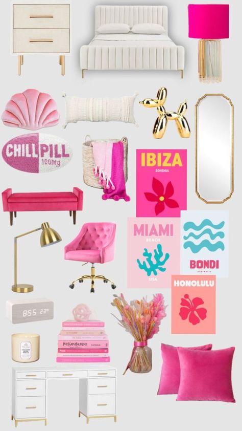 Preppy bedroom inspo🌺 #preppy #bedroom Pink Orange Blue Bedroom Decor, Room Decor Bedroom Colorful, Room Ideas Summer Vibes, Teen Girl Bedrooms Preppy, Preppy Beachy Room Ideas, Preppy Girl Bedroom Ideas, Preppy Teen Room Ideas, Preppy Girl Room Ideas, Preppy Room Ideas Bedrooms Full Room