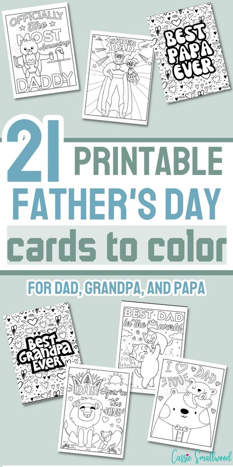 Free printable Father's Day cards to color for Dad, Grandpa and Papa Father’s Day Card Printable Grandpa, Best Papa Ever Printable, Happy Father's Day Printables Free, Father's Day Cards For Kids Free Printable, Happy Father’s Day Free Printable, Father’s Day Cards To Color, Fathers Day Card Printable Free, Happy Fathers Day Cards Free Printable, Fathers Day Card Template Free Printable