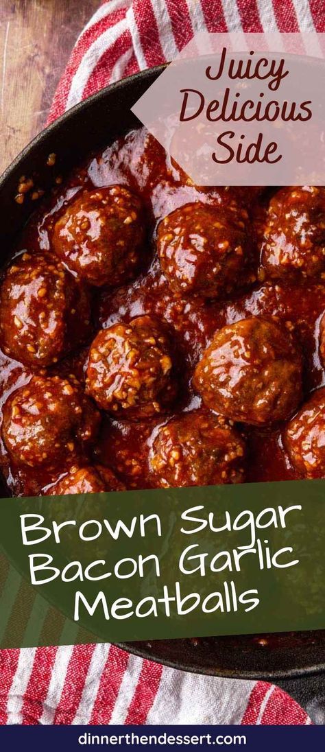 Swedish Meatball Recipe, Easy Swedish Meatball Recipe, Sweet Meatballs, Garlic Meatballs, Appetizer Easy, Brown Sugar Bacon, Appetizer Meatballs, Meatball Recipes Easy, Meatball Subs