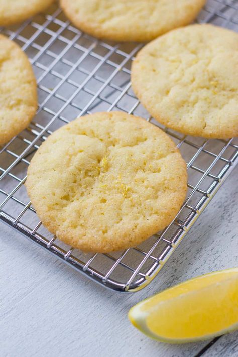 Soft Lemon Cookies, Lemon Sugar Cookie, Honey Cookies Recipe, Lemon Cookies Easy, Lemon Cookies Recipes, Lemon Sugar Cookies, Cookies Sugar, White Chocolate Chip Cookies, Recipes Chocolate