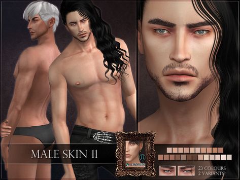 sims 4 cc // custom content skin tones // RemusSirion's Male skin 11 Sims 4 Challenges, Sims 4 Cas Mods, The Sims 4 Skin, Sims Free Play, Skin Details, Sims 4 Cc Skin, Play Sims, Casas The Sims 4, Sims 4 Cas