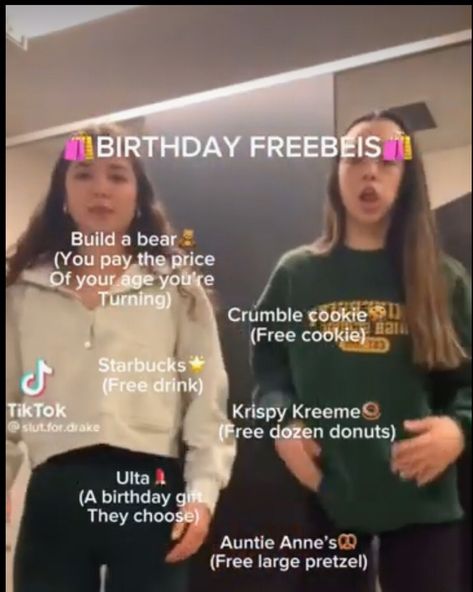 Things To Send To Your Friend On Their Birthday, Things For My Birthday, Birthday Wishlist Slideshow, Birthday Freebies Without App, Fun Stuff To Do On Your Birthday, Freebies For Birthday, What Should I Do For My 13th Birthday, Birthday Freebies Uk, Freebies For Your Birthday