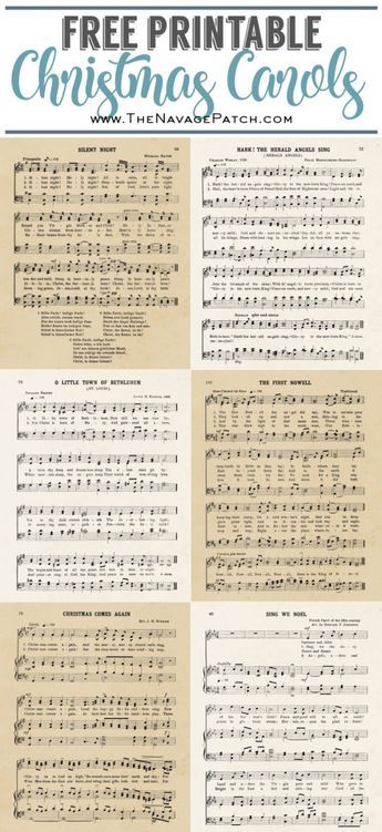 Free Vintage Christmas Carol Printables| Free printable vintage Christmas carols | Oversize vintage music sheet for Christmas | Free printable antique music sheet | Downloadable vintage Christmas carols | Free downloadable vintage music sheet printables | Vintage music sheet posters | #TheNavagePatch #FreePrintable #FreeDownloadables #VintagePosters #Christmas #ChristmasDecor #ChristmasArt #MusicSheet #VintageIllustrations #Farmhouse #WallArt #GalleryWall #VintageArt | TheNavagePatch.com Here Comes Santa Claus Sheet Music, Free Printable Music Sheets Vintage, Free Printable Music Sheets, Christmas Carols Decorations, Vintage Christmas Images Victorian Free Printable, Vintage Sheet Music Printable Free, Christmas Songs Lyrics Free Printable, Silent Night Sheet Music Free Printable, Christmas Carols Lyrics Free Printable